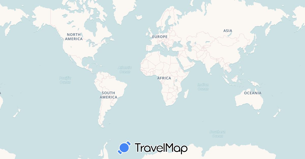 TravelMap itinerary: driving, boat in Jamaica, Cayman Islands, United States (North America)